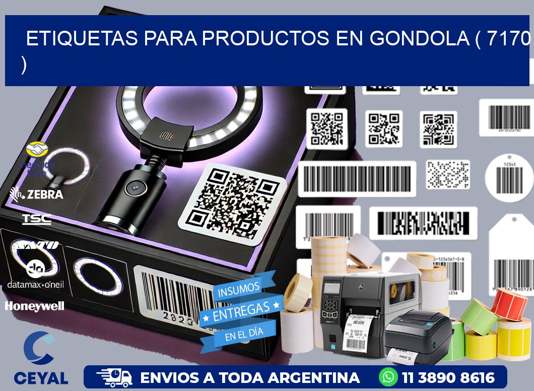 ETIQUETAS PARA PRODUCTOS EN GONDOLA ( 7170 )