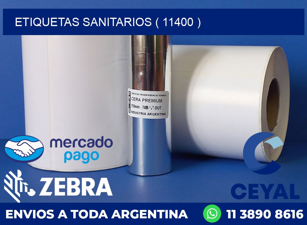 ETIQUETAS SANITARIOS ( 11400 )