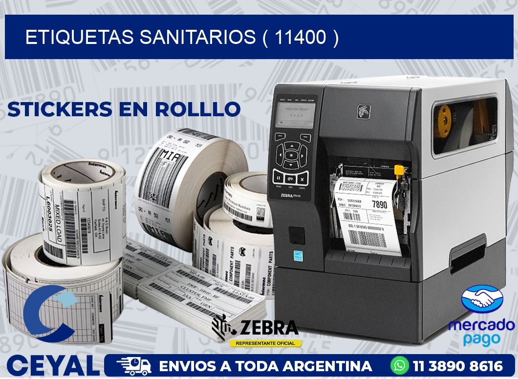 ETIQUETAS SANITARIOS ( 11400 )