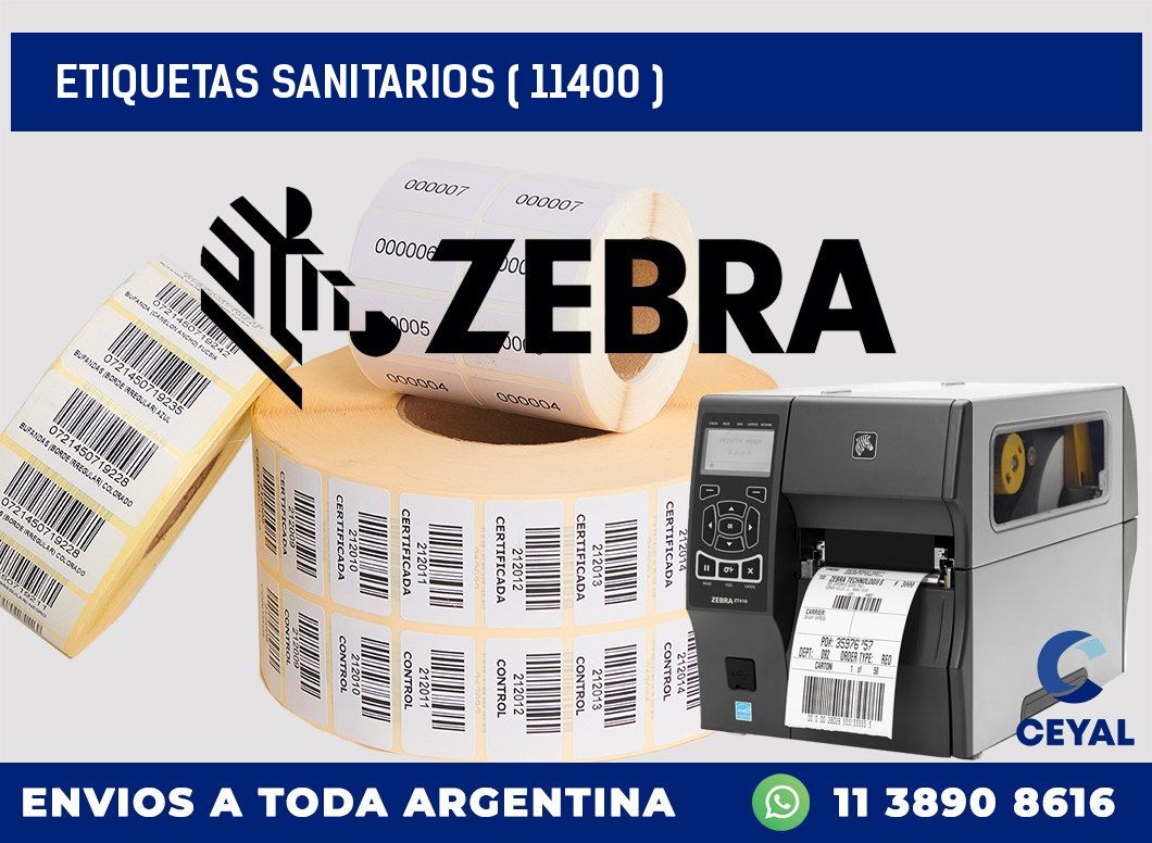 ETIQUETAS SANITARIOS ( 11400 )
