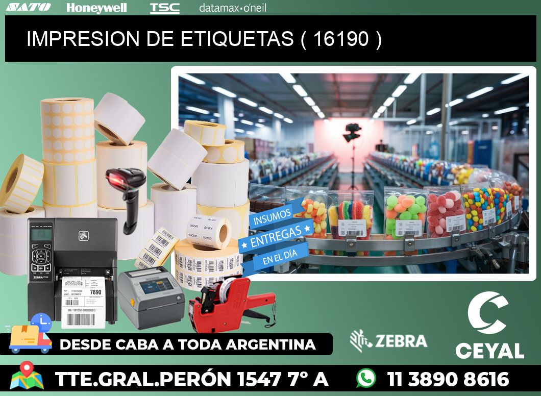 IMPRESION DE ETIQUETAS ( 16190 )