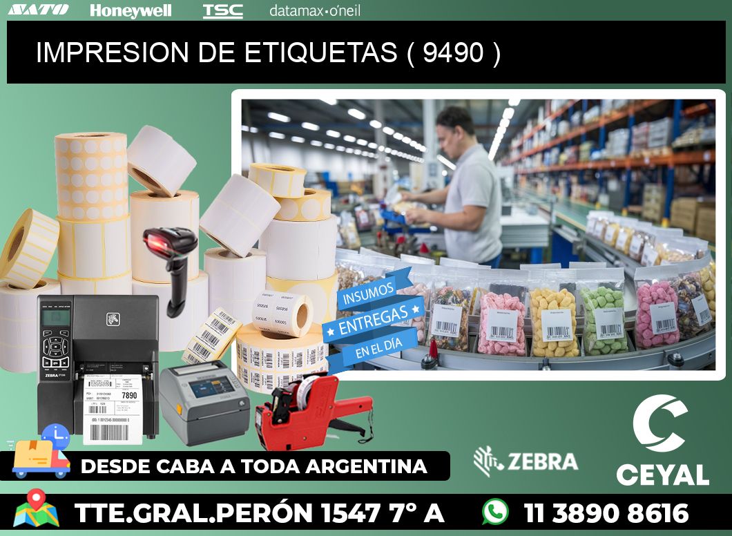 IMPRESION DE ETIQUETAS ( 9490 )