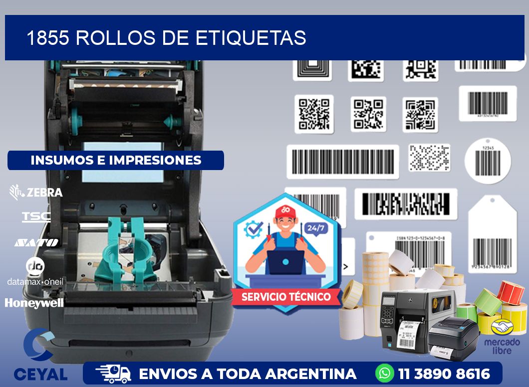 1855 ROLLOS DE ETIQUETAS