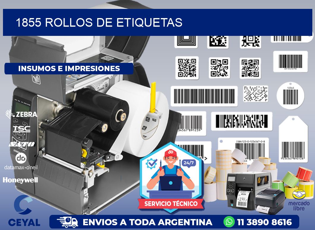 1855 ROLLOS DE ETIQUETAS