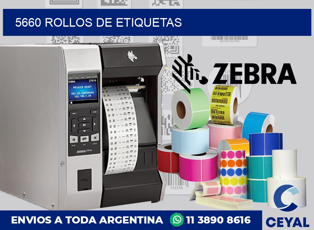 5660 ROLLOS DE ETIQUETAS