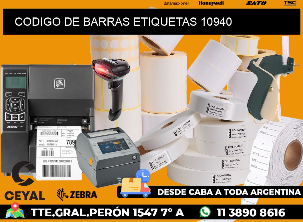 CODIGO DE BARRAS ETIQUETAS 10940