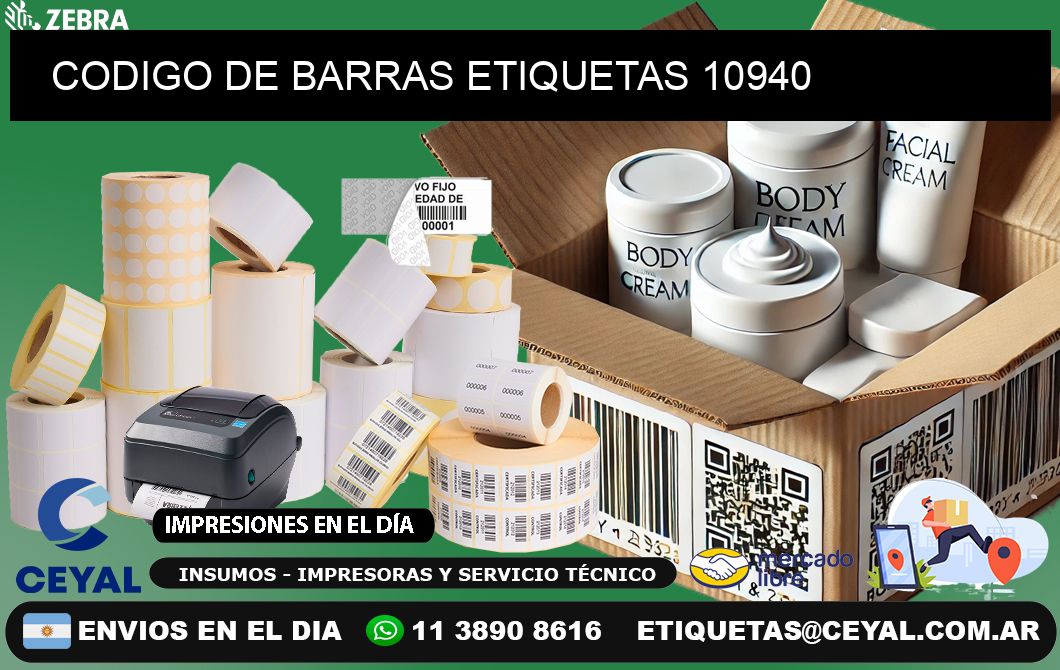 CODIGO DE BARRAS ETIQUETAS 10940