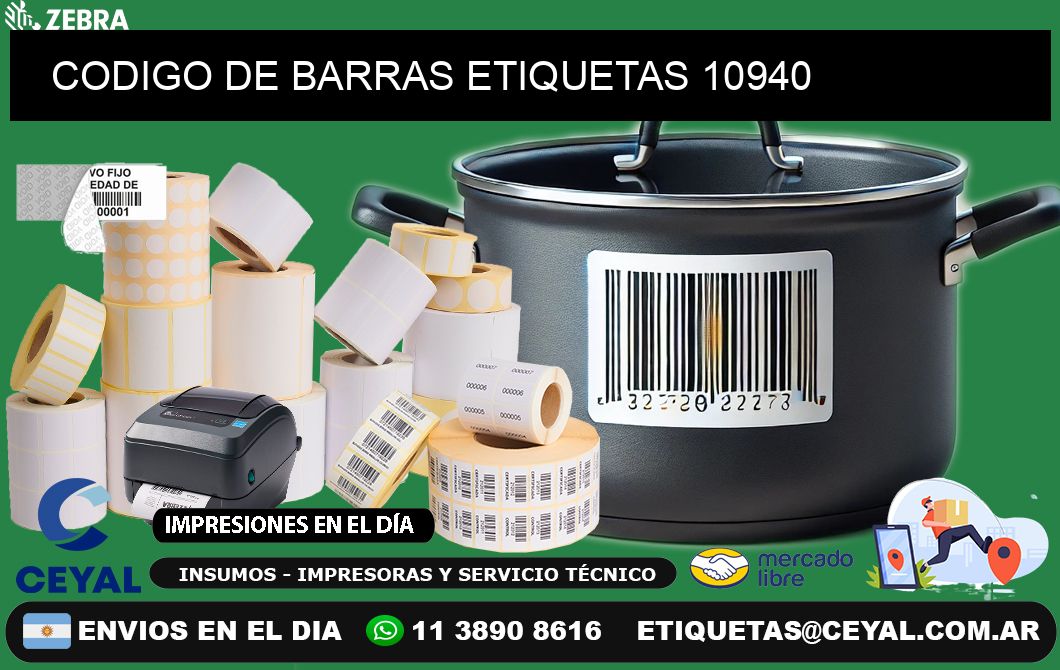 CODIGO DE BARRAS ETIQUETAS 10940