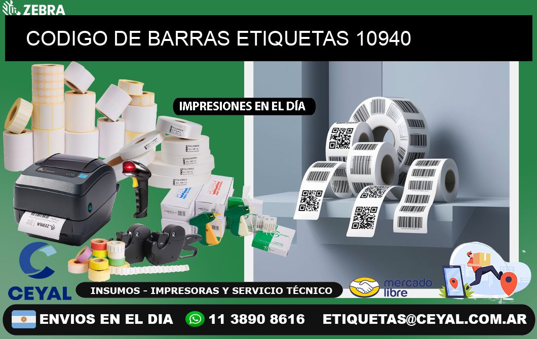 CODIGO DE BARRAS ETIQUETAS 10940