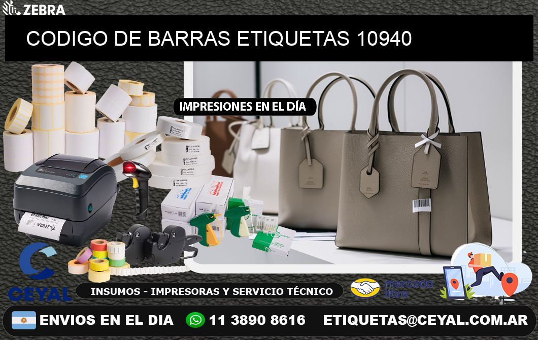 CODIGO DE BARRAS ETIQUETAS 10940