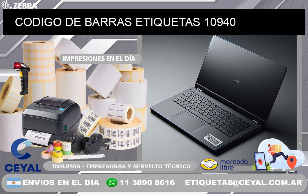 CODIGO DE BARRAS ETIQUETAS 10940