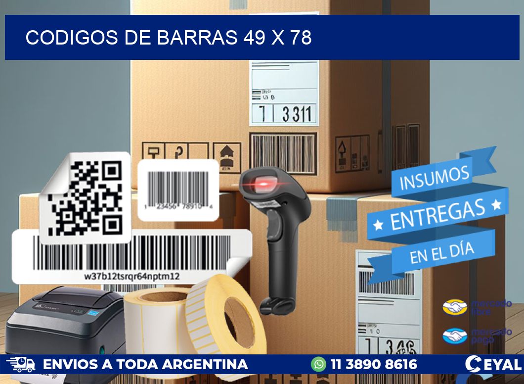 CODIGOS DE BARRAS 49 x 78