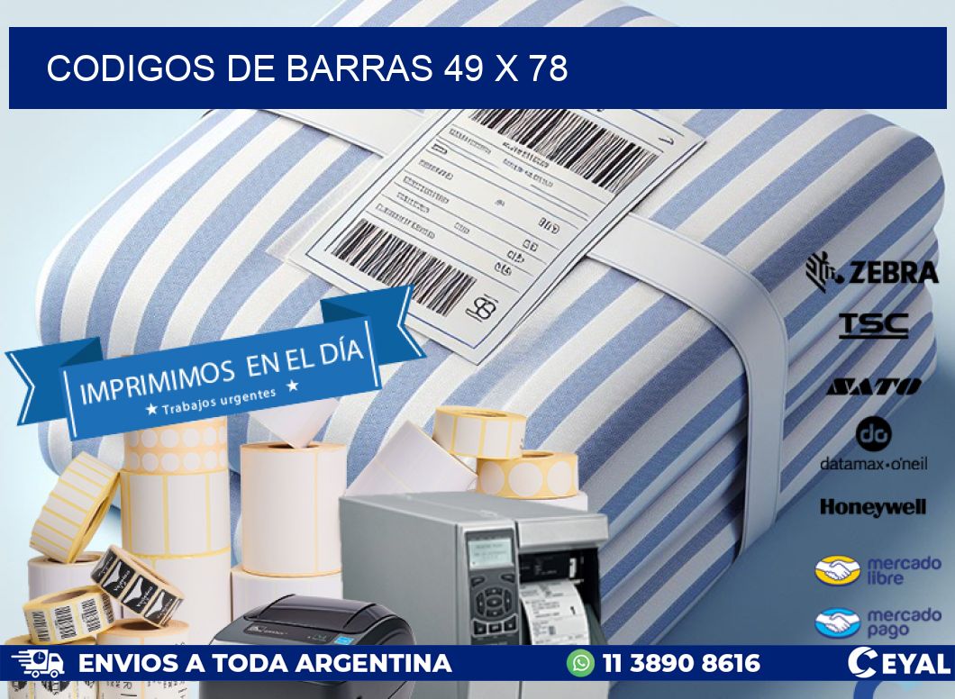 CODIGOS DE BARRAS 49 x 78