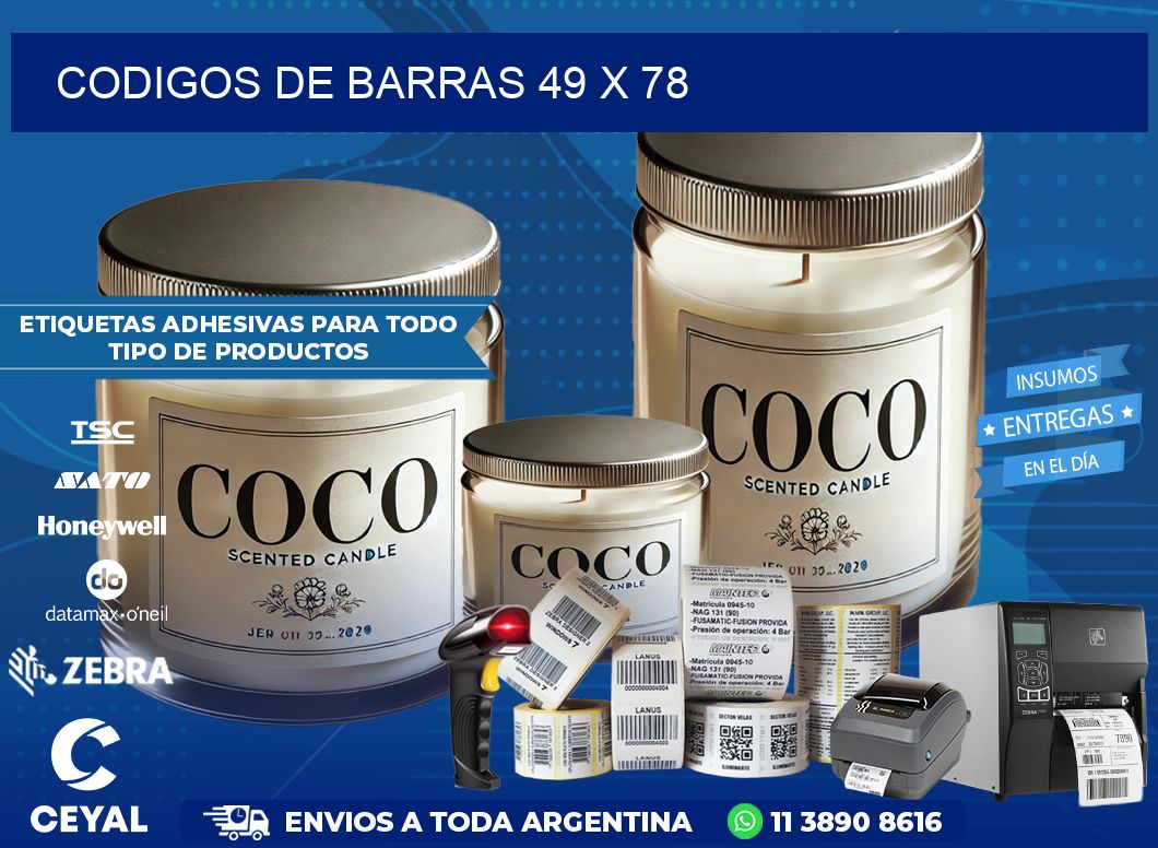 CODIGOS DE BARRAS 49 x 78