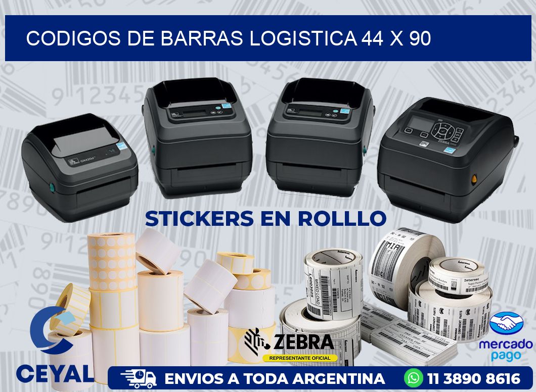 CODIGOS DE BARRAS LOGISTICA 44 x 90