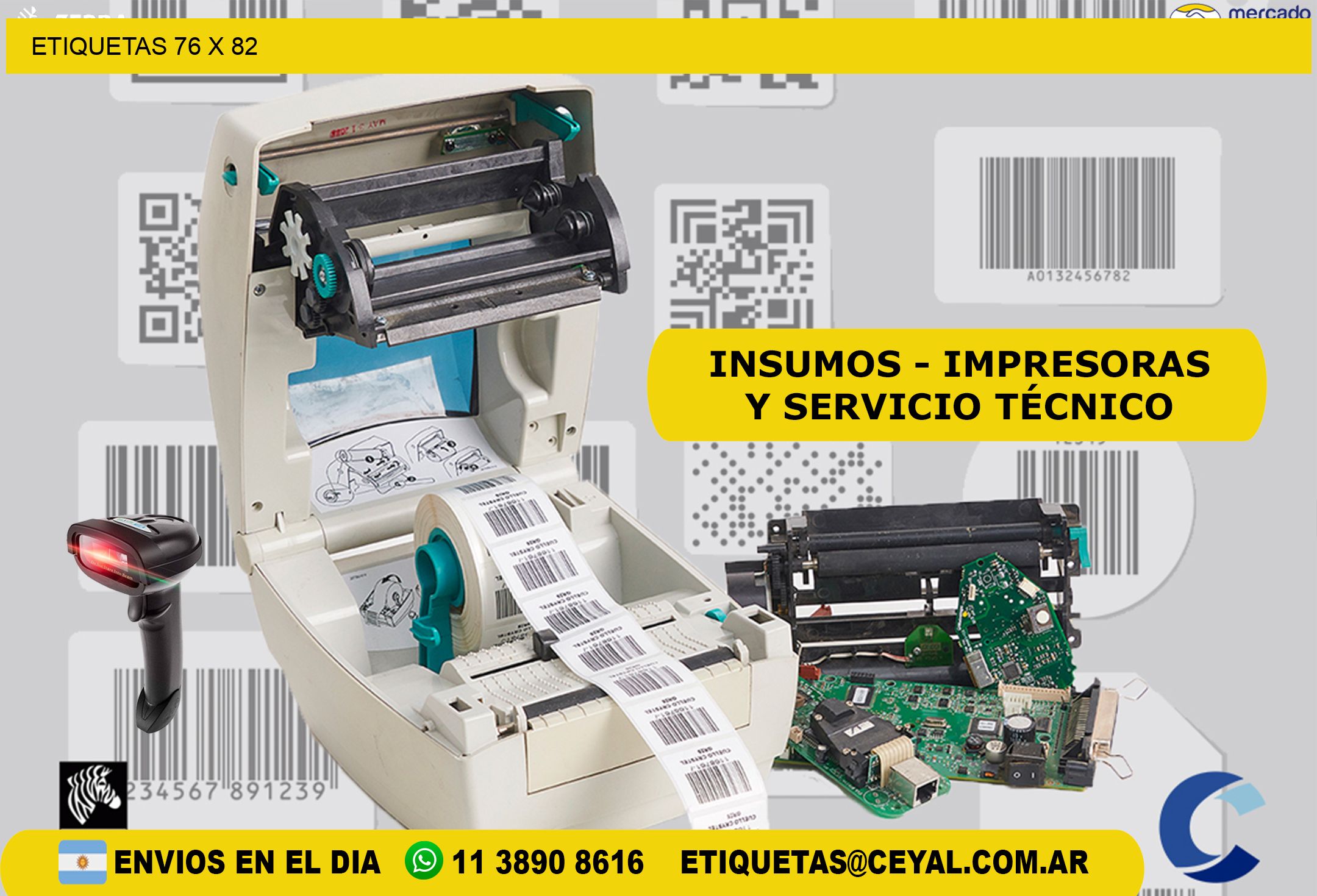 ETIQUETAS 76 x 82