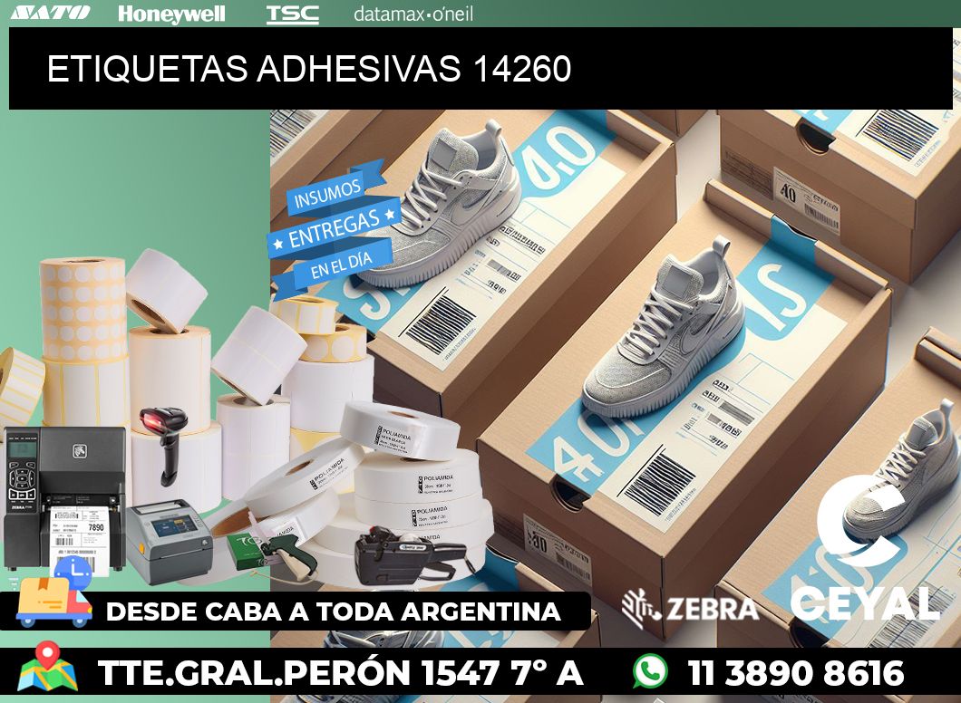 ETIQUETAS ADHESIVAS 14260