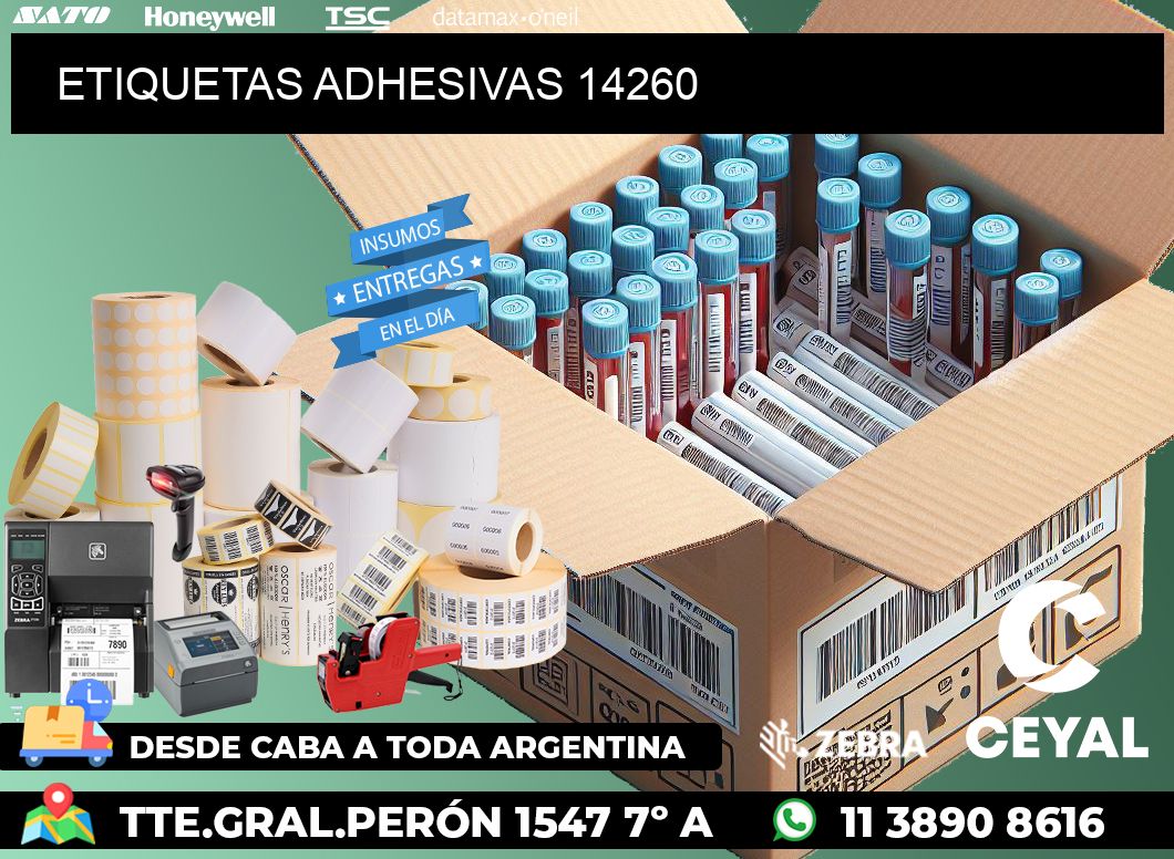 ETIQUETAS ADHESIVAS 14260