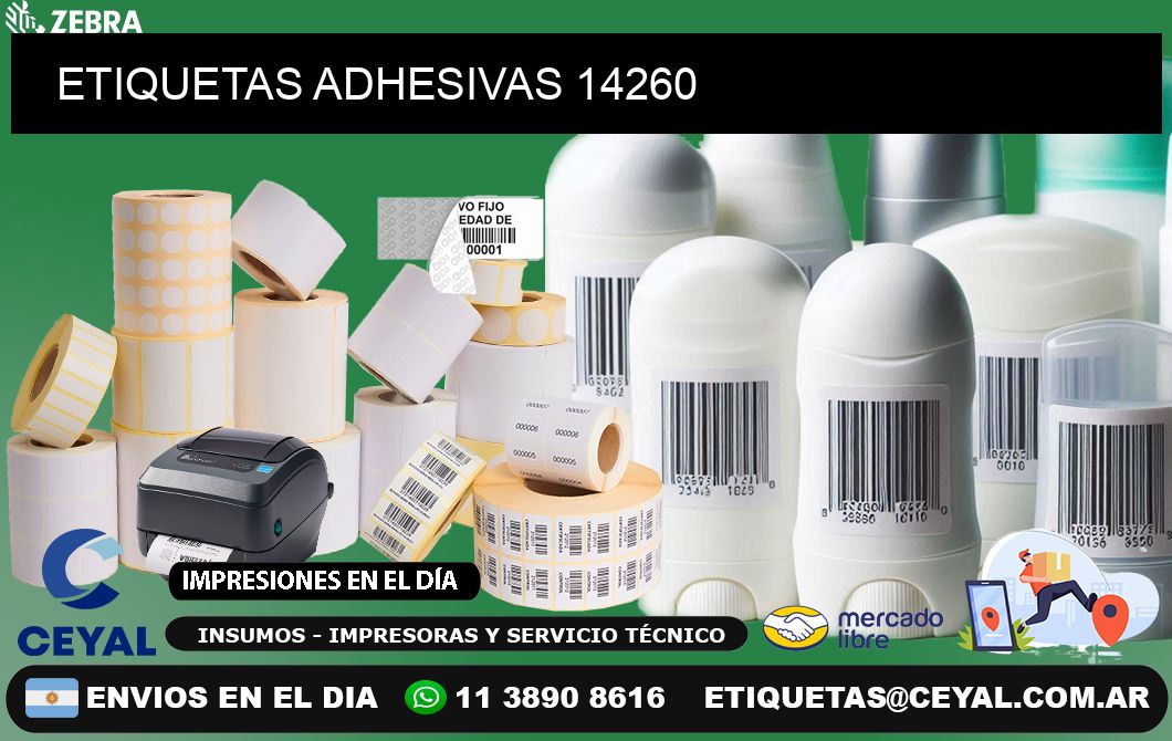 ETIQUETAS ADHESIVAS 14260