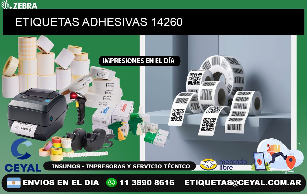 ETIQUETAS ADHESIVAS 14260