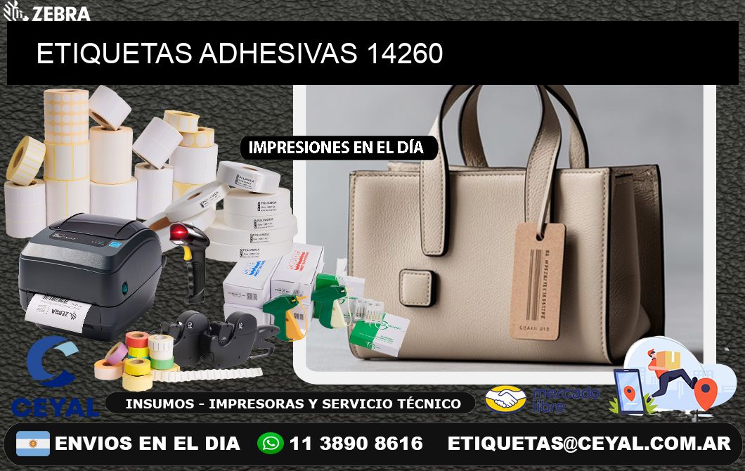 ETIQUETAS ADHESIVAS 14260