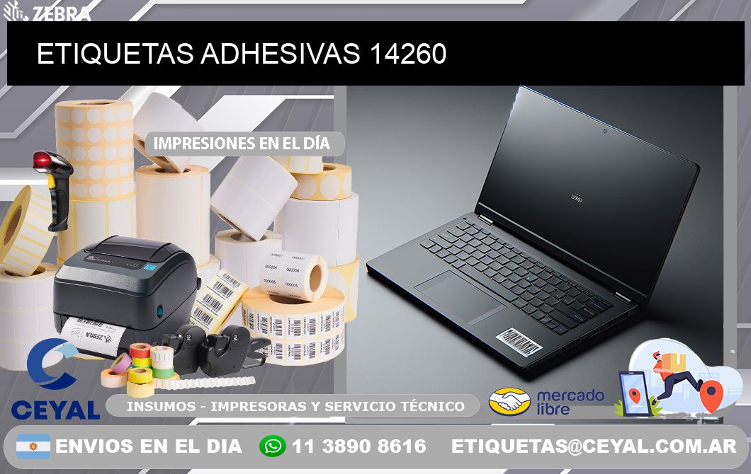 ETIQUETAS ADHESIVAS 14260