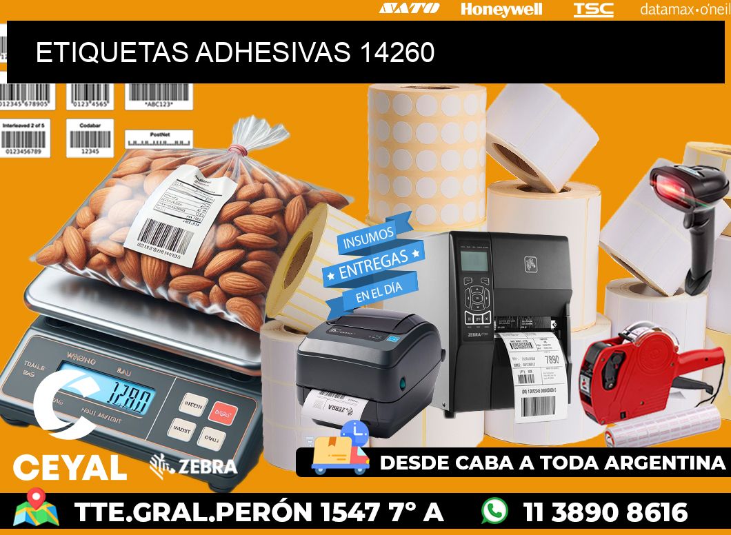 ETIQUETAS ADHESIVAS 14260