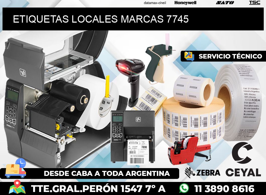 ETIQUETAS LOCALES MARCAS 7745