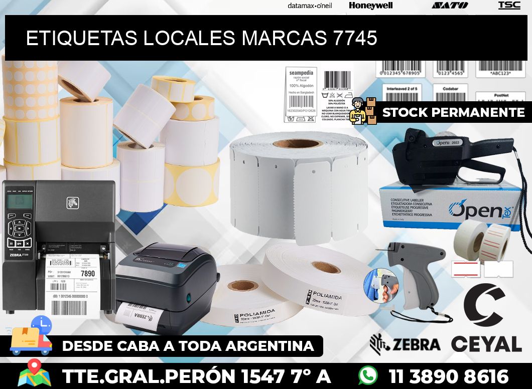 ETIQUETAS LOCALES MARCAS 7745