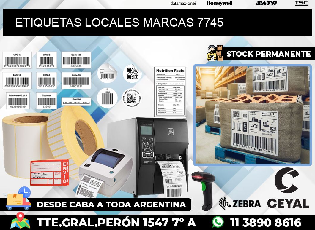 ETIQUETAS LOCALES MARCAS 7745