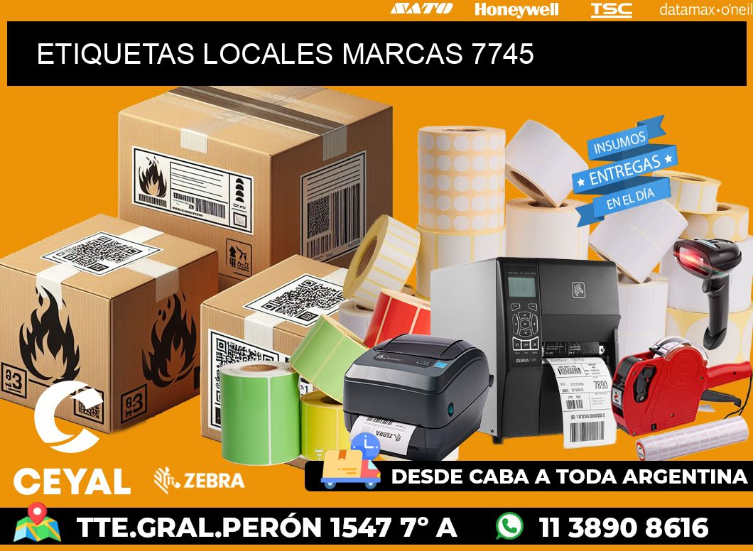 ETIQUETAS LOCALES MARCAS 7745