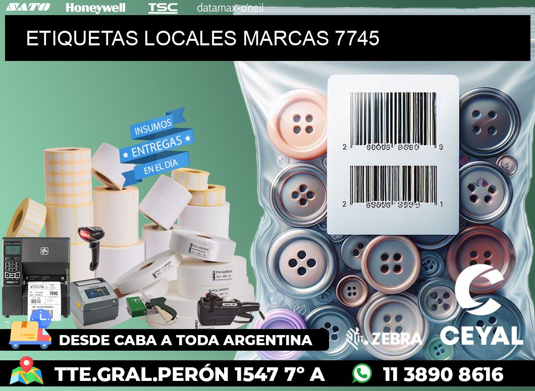 ETIQUETAS LOCALES MARCAS 7745