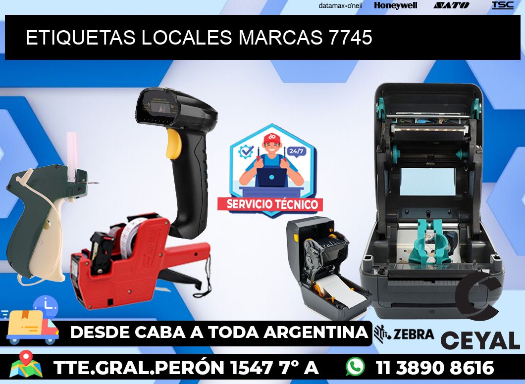 ETIQUETAS LOCALES MARCAS 7745