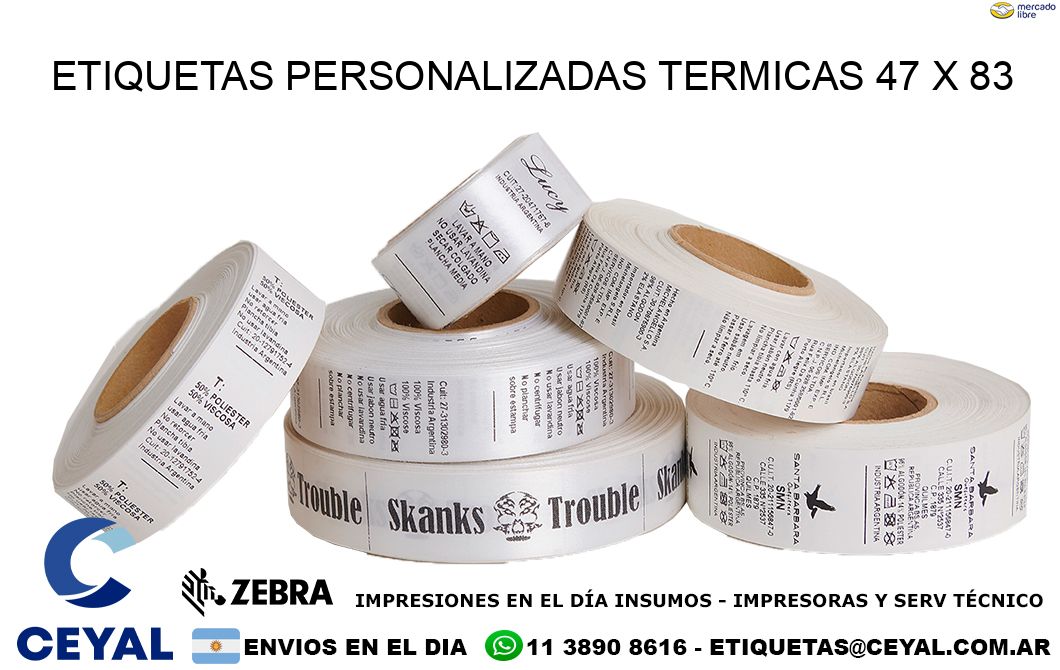 ETIQUETAS PERSONALIZADAS TERMICAS 47 x 83