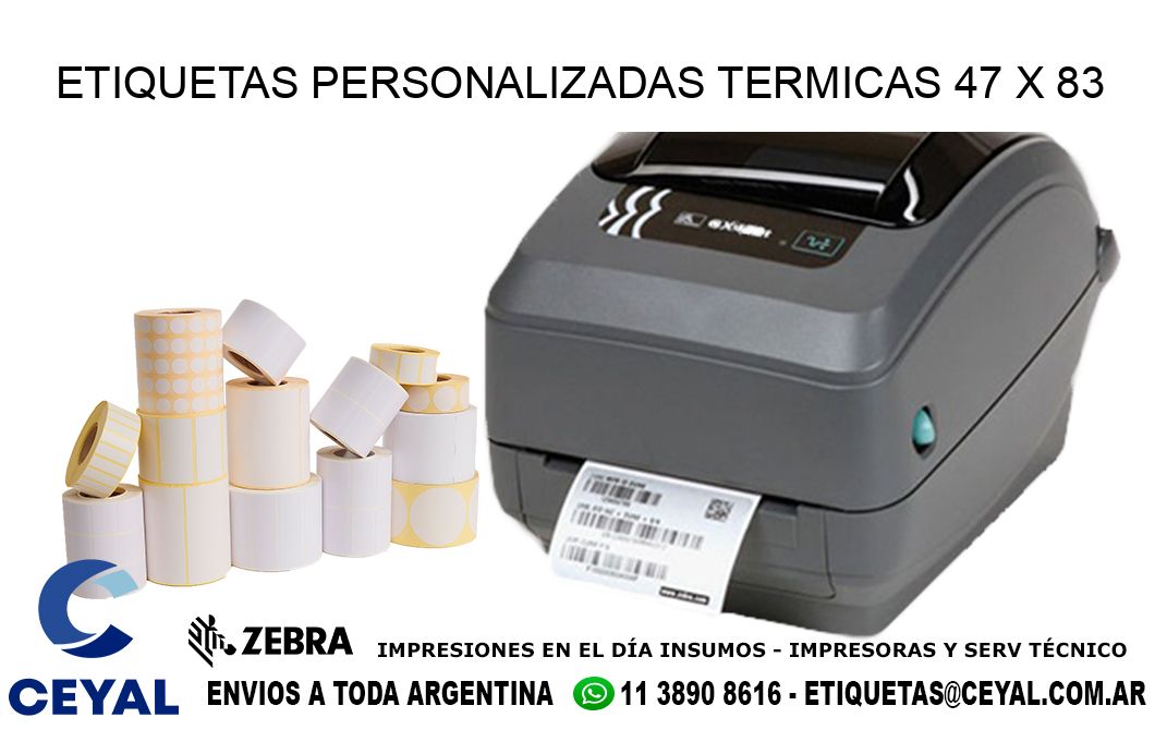 ETIQUETAS PERSONALIZADAS TERMICAS 47 x 83
