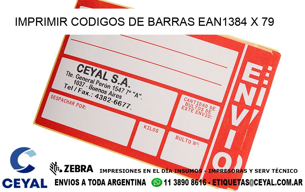 IMPRIMIR CODIGOS DE BARRAS EAN1384 x 79