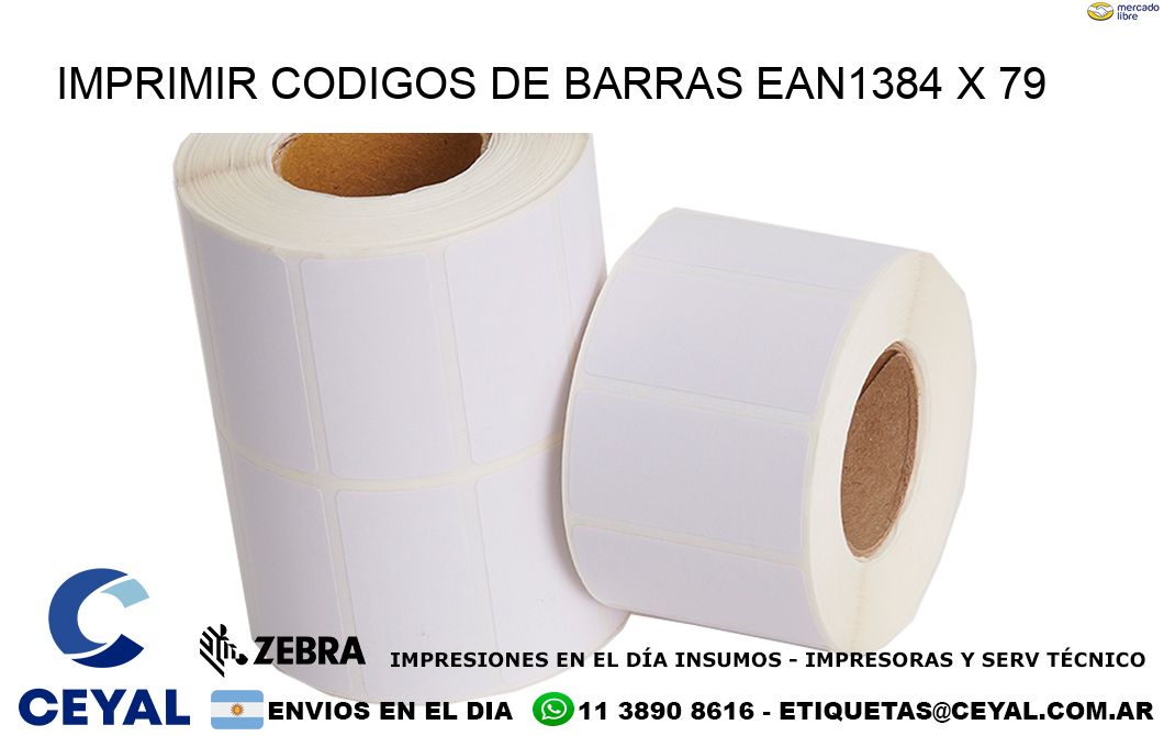 IMPRIMIR CODIGOS DE BARRAS EAN1384 x 79