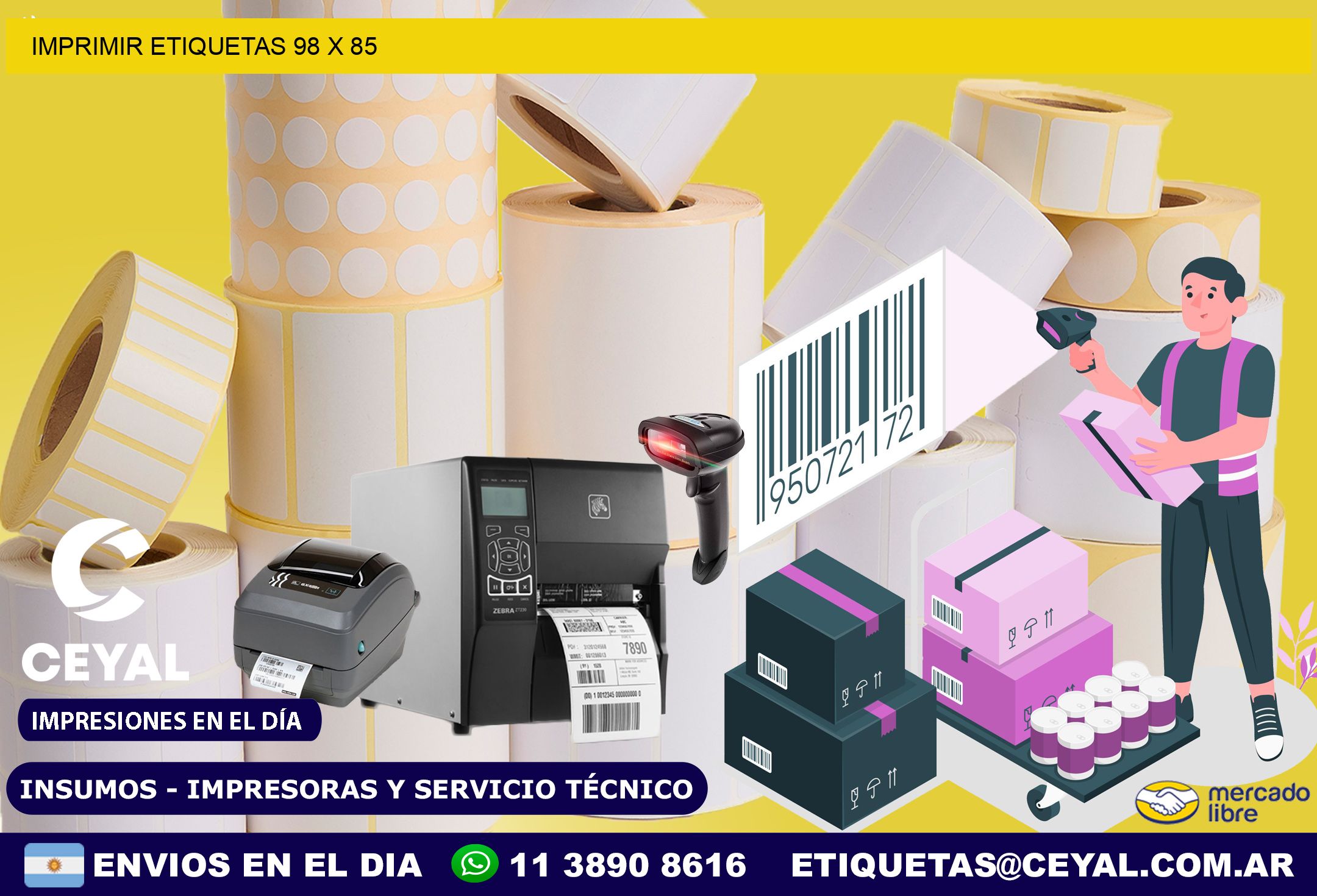 IMPRIMIR ETIQUETAS 98 x 85
