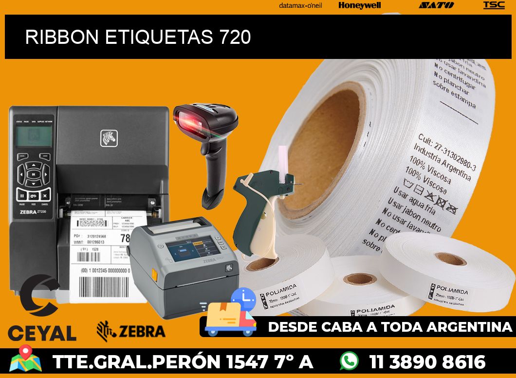 RIBBON ETIQUETAS 720