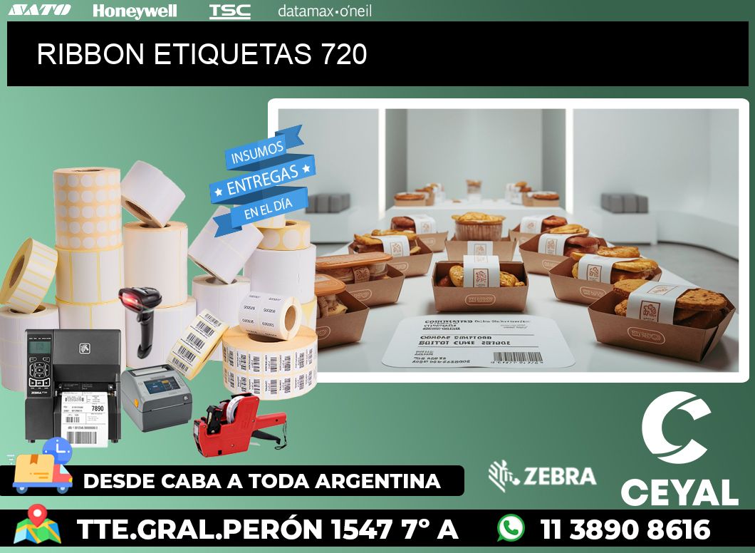 RIBBON ETIQUETAS 720