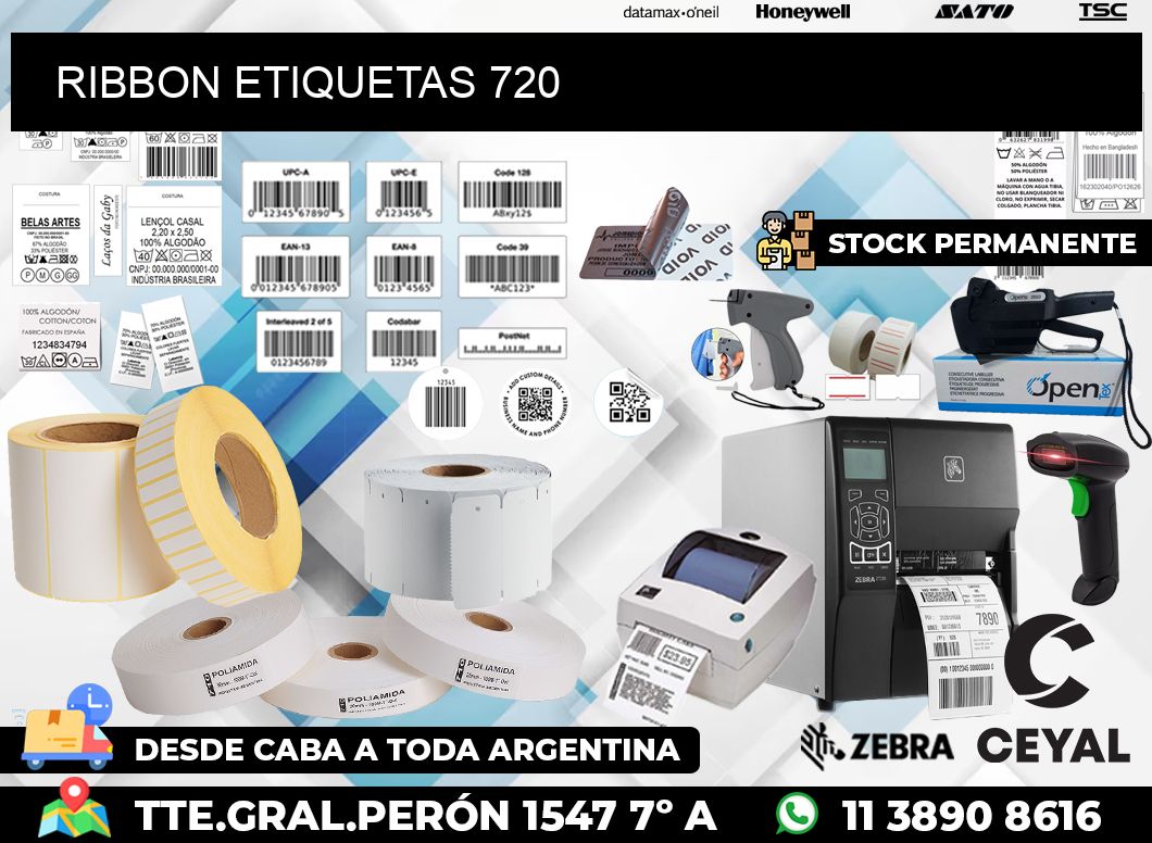 RIBBON ETIQUETAS 720