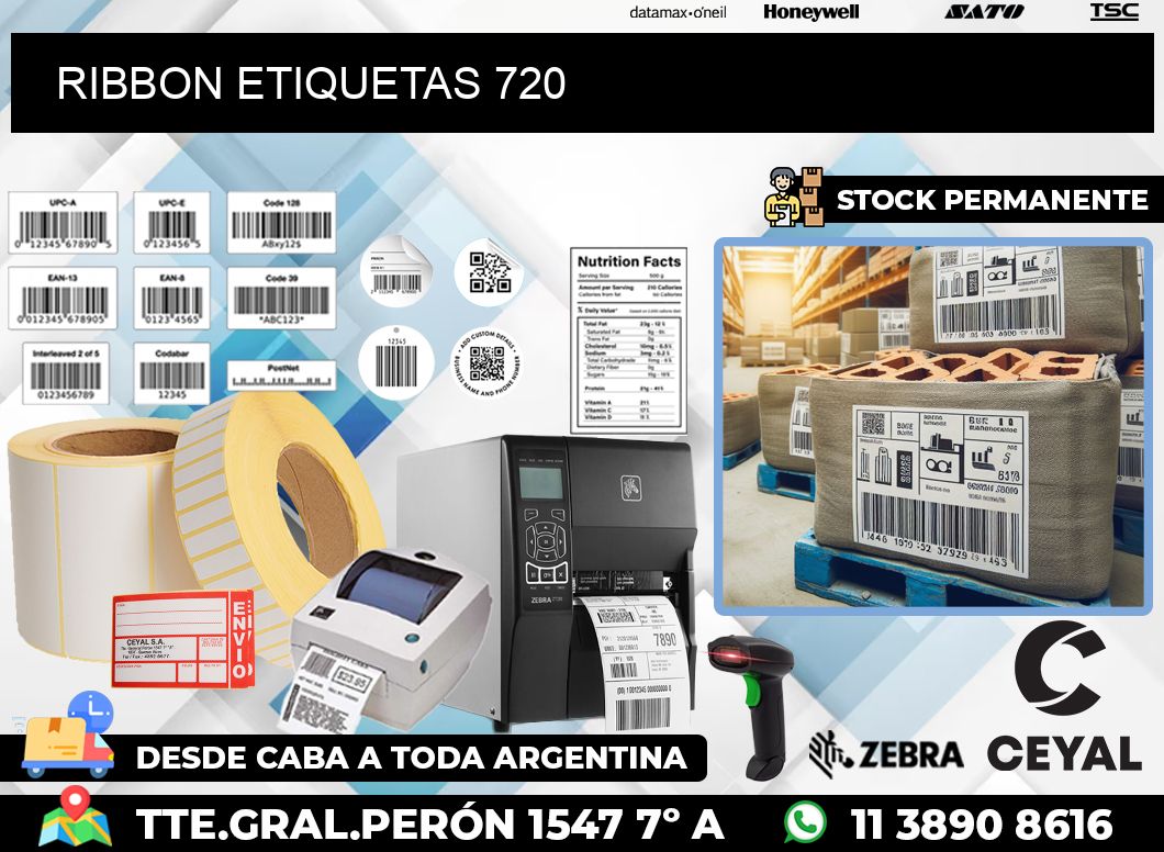 RIBBON ETIQUETAS 720
