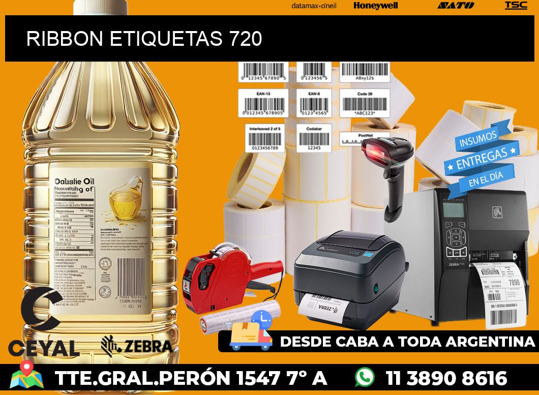 RIBBON ETIQUETAS 720