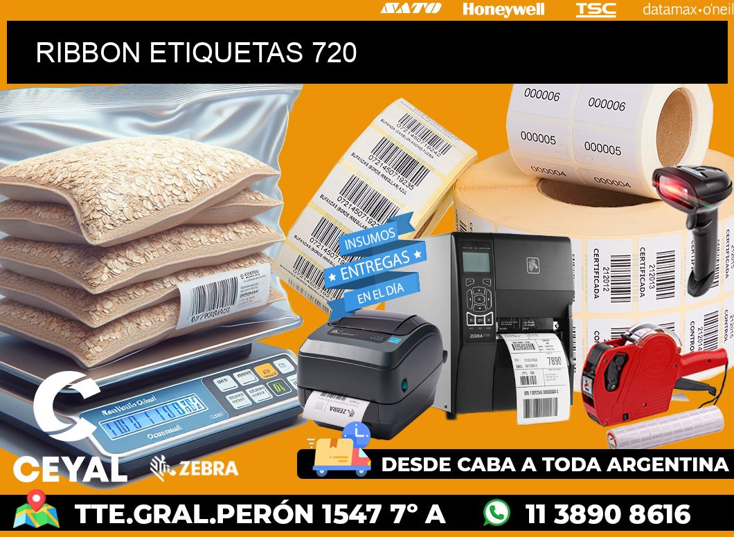 RIBBON ETIQUETAS 720