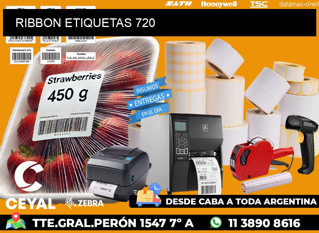 RIBBON ETIQUETAS 720