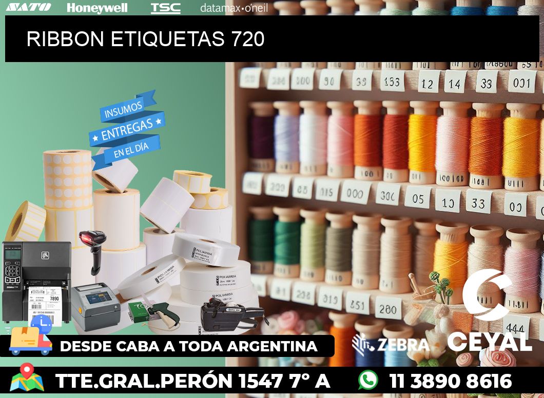 RIBBON ETIQUETAS 720