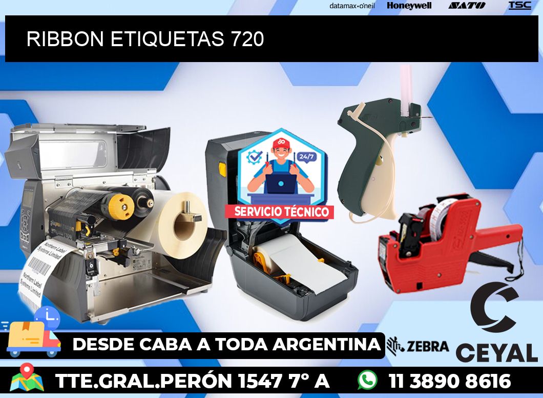 RIBBON ETIQUETAS 720