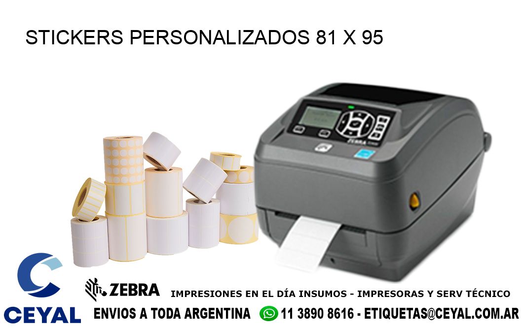 STICKERS PERSONALIZADOS 81 x 95