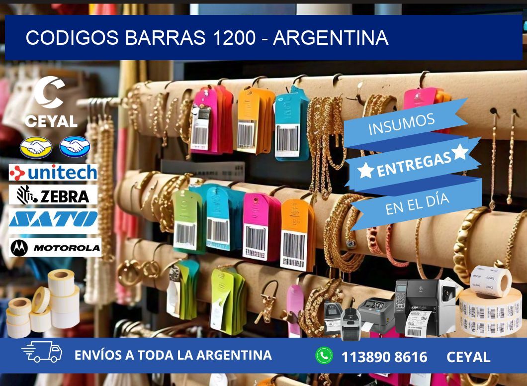 CODIGOS BARRAS 1200 - ARGENTINA