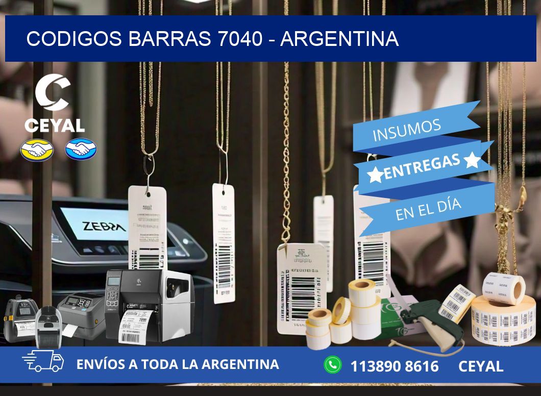 CODIGOS BARRAS 7040 - ARGENTINA